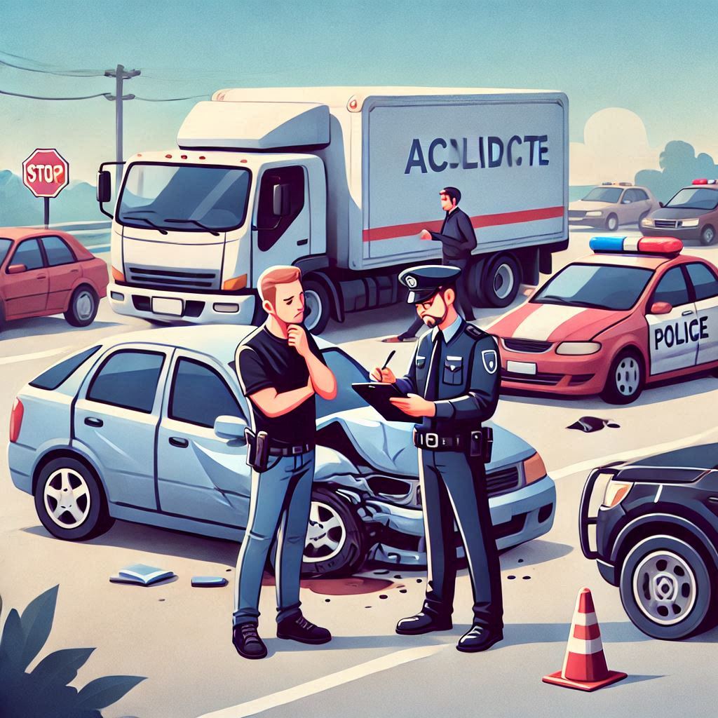 Imagen de un accidente de auto