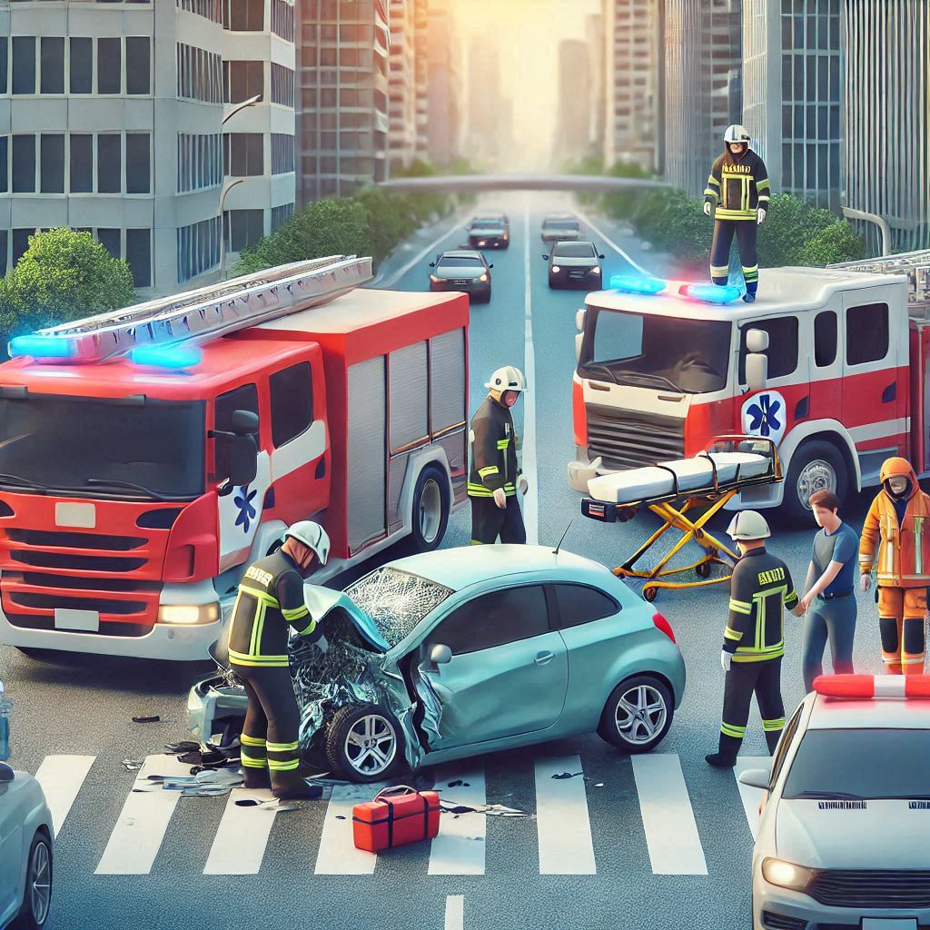 Imagen de un accidente de auto